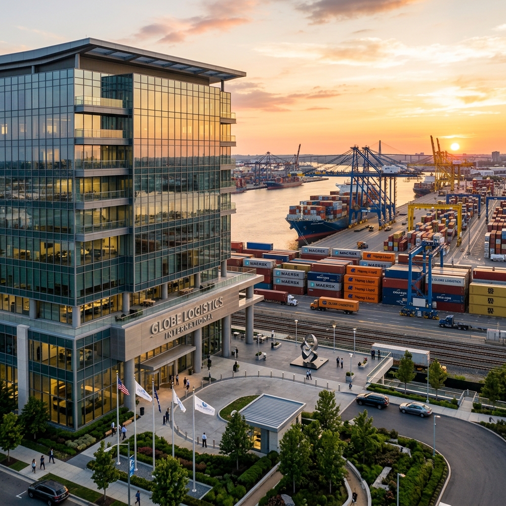 EXE-SHIP logistics headquarters and cargo operations